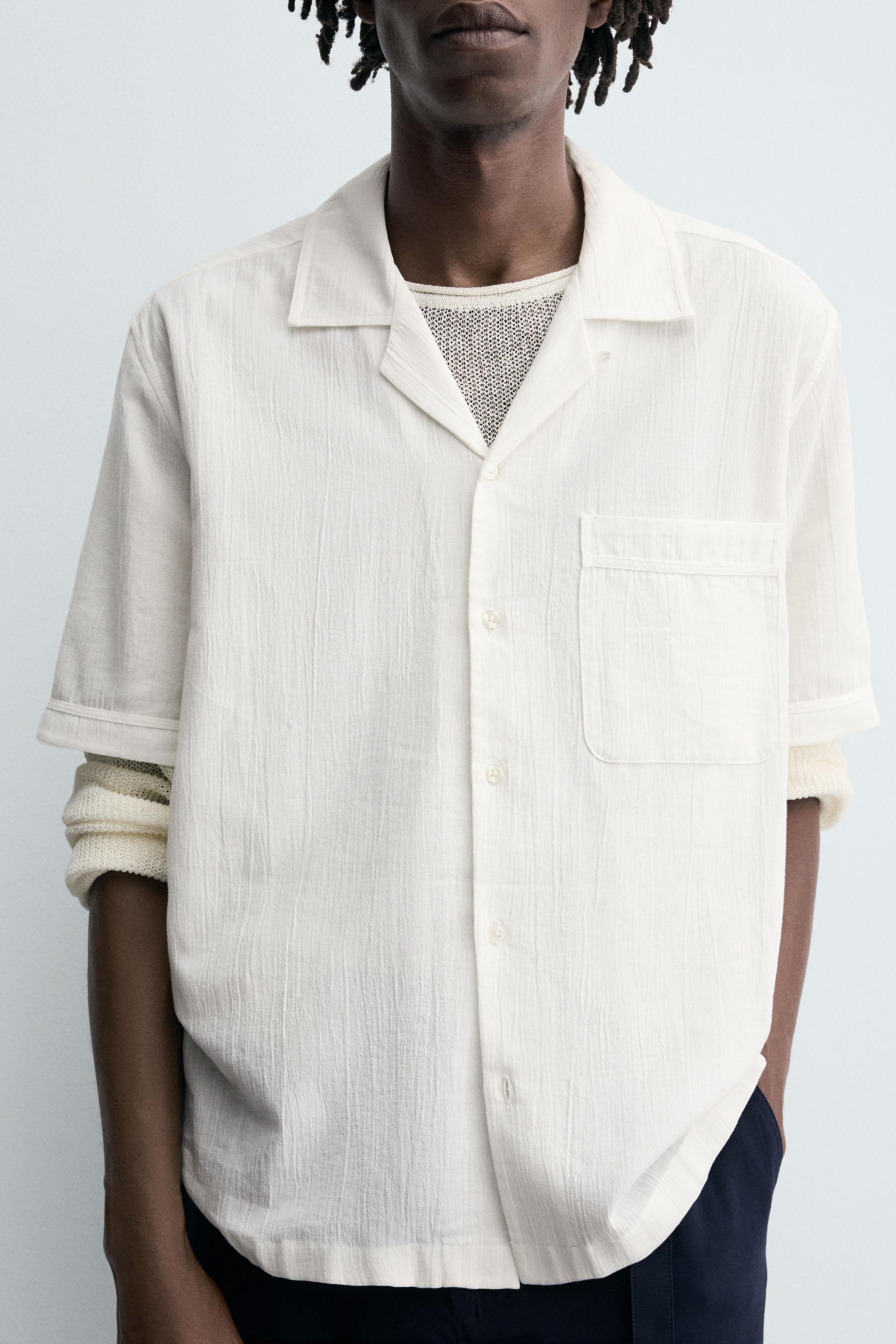 RELAXED FIT TEXTURED SHIRT